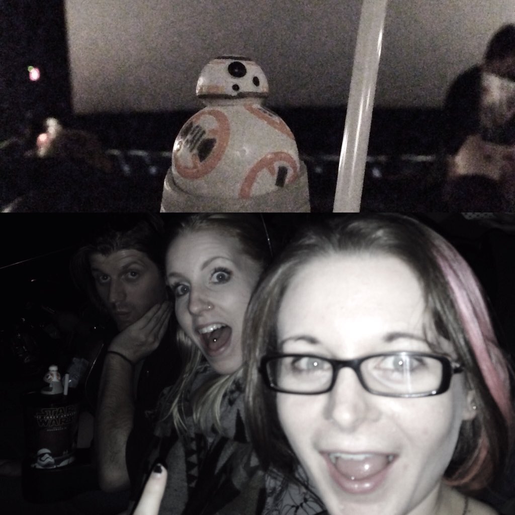 mandamonium13's tweet photo. About to watch the movie with my lady.
#StarWars #TheForceAwakens #TheGeekettes https://t.co/uUs3IOwNfE