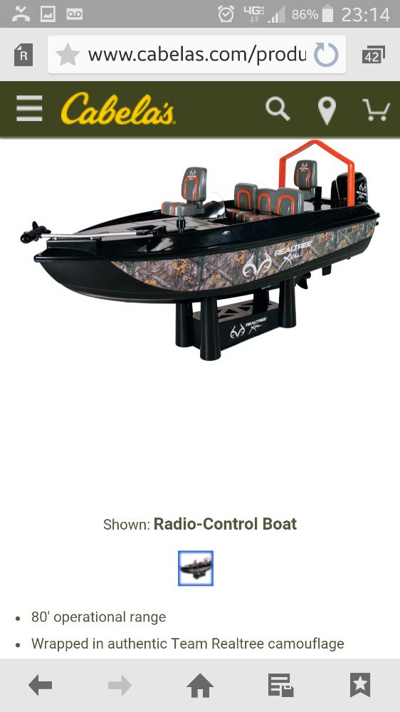 cabela's rc fishing boat