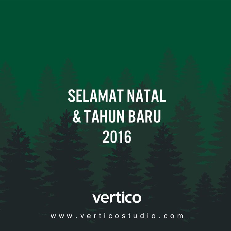 VerticoStudio's tweet photo. Selamat Natal bagi yang merayakan dan Selamat Tahun Baru 2016 https://t.co/9J6GDSTlld