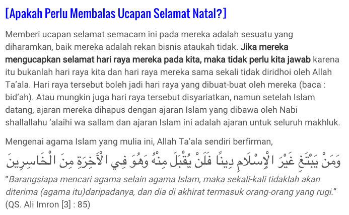 iLilyVale's tweet photo. 5. #FatwaUlamaSeputarPerayaanNatal #HukumMengucapkanSelamatNatal https://t.co/DwQakNuWwt