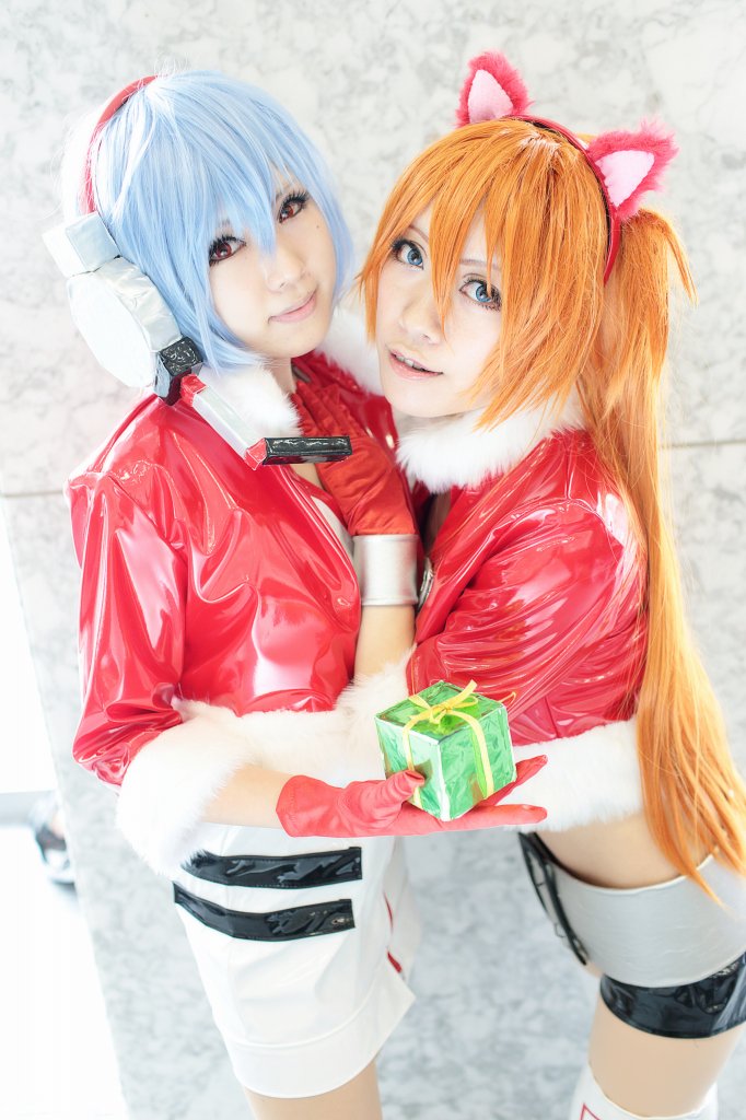 IGRECKSAMAI's tweet photo. #KAWAIIS #REI Y #ASUKA ( #EVANGELION, #HRISMAS_VER ) #COSPLAY AL EXTREMO!!! XP https://t.co/e0j7rxBhlE