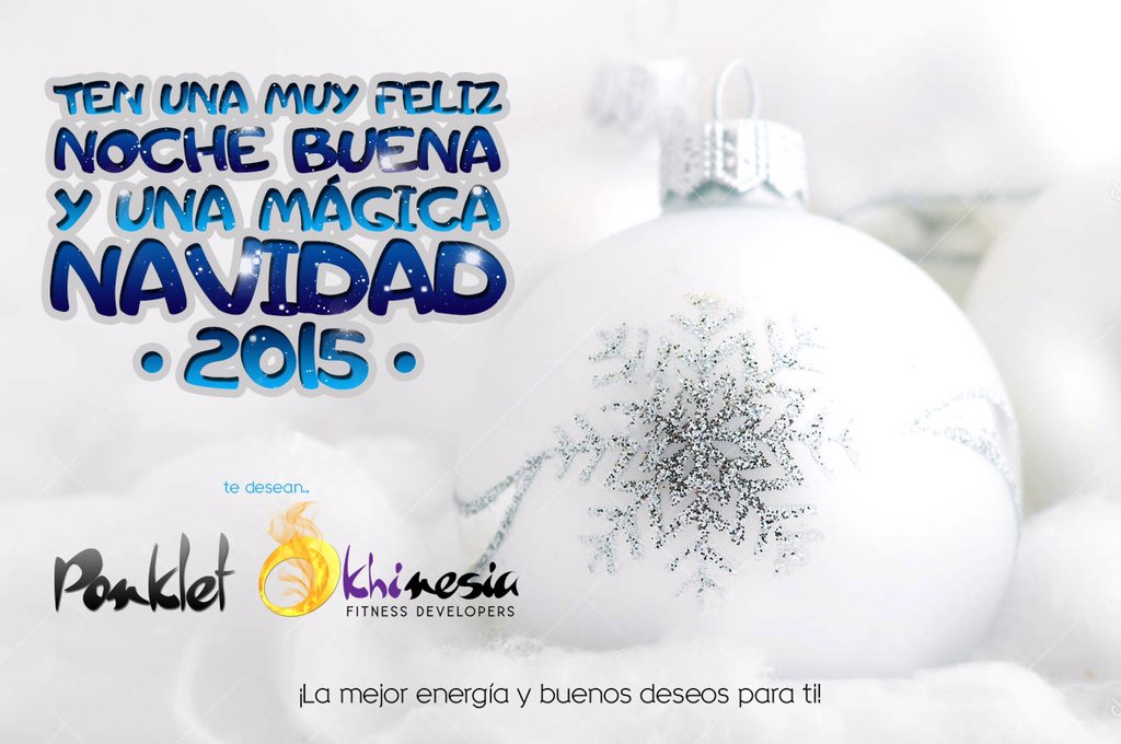 Khinesia's tweet photo. Muchas felicidades a todos... Feliz Noche Buena y #fitness Navidad https://t.co/ln1Lj3SHcX