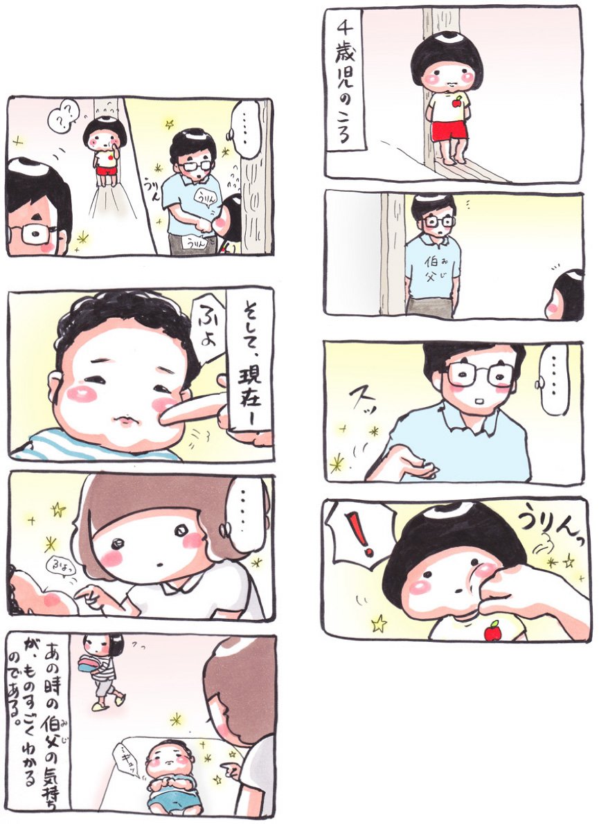 「うりんうりん」
#漫画 #イラスト #2014年8月 #ほっぺた 