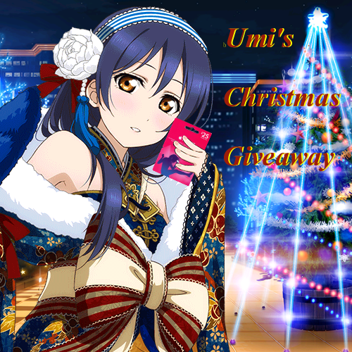 Umeme_ebooks's tweet photo. Merry Christmas giveaway from Otonokizaka! A quick 24 hour giveaway for ¥3500 in gift cards! RT to enter! https://t.co/Y7K7zDNElx