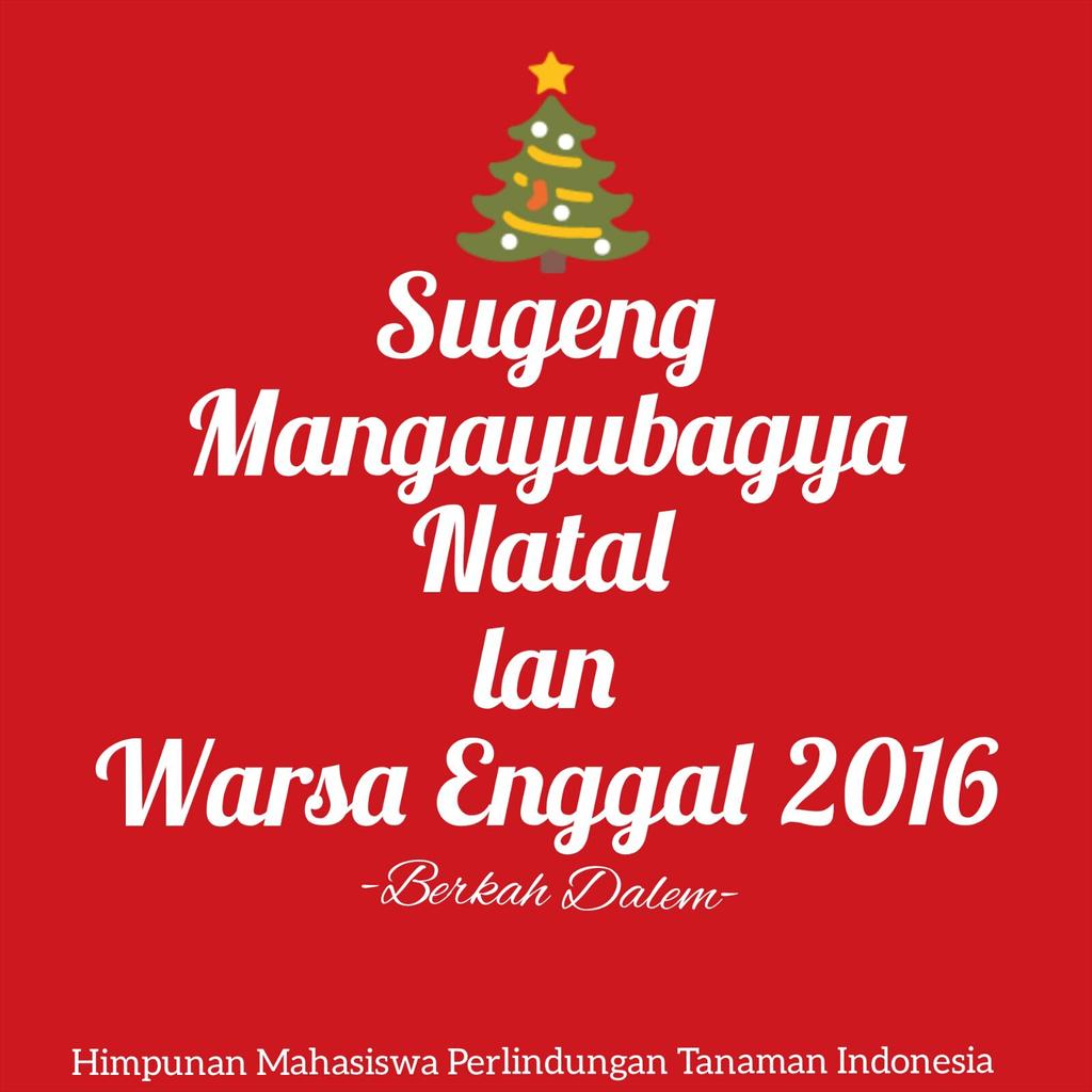 Kami pengurus HMPTI mengucapkan Selamat Hari Natal dan Tahun Baru 2016 ^^