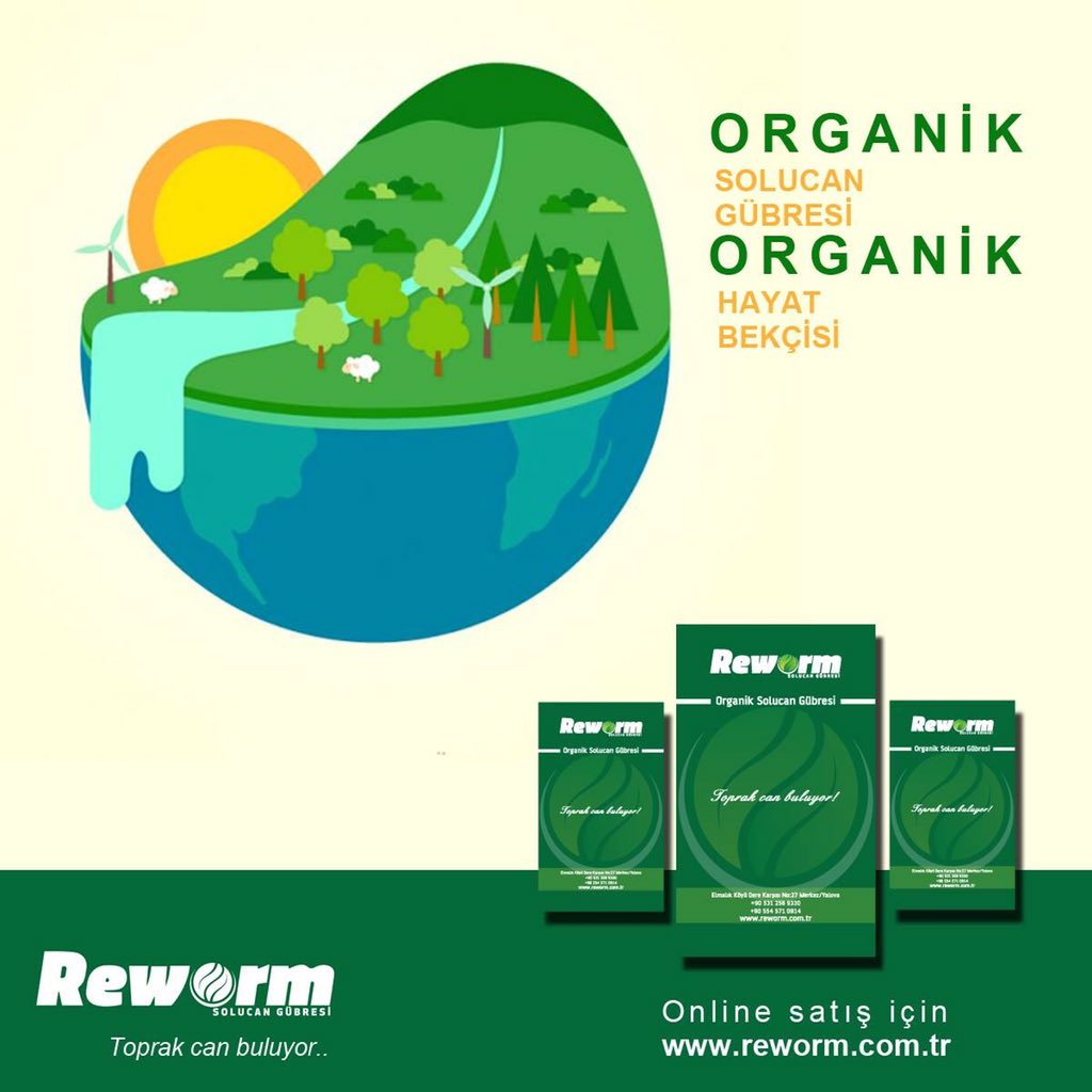 Reworm's tweet photo. Organik solucan gübresi ile hayatınıza, yemenize, içmenize ve ömrünüze organik bir değer katın! #reworm #solucan https://t.co/rfjCSVPDYY