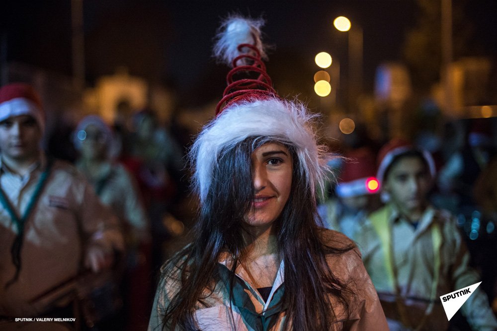 SputnikImages's tweet photo. Christmas festivities in Damascus, #Syria: https://t.co/T0nYm6YkVw https://t.co/ehlhxT8YYL