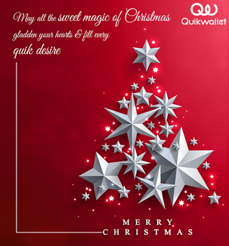 May your Christmas be blessed with peace and joy. <a href="/QuikWallet/">QuikWallet</a> wishes all of you a #MerryChristmas.