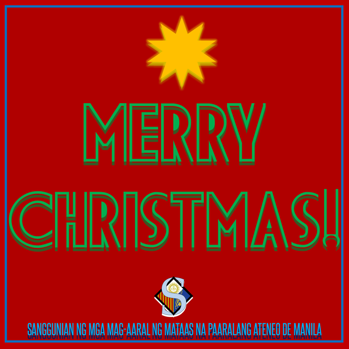 AHSSanggu's tweet photo. Wishing everyone a very merry Christmas! Enjoy the rest of the break everyone! https://t.co/AU44Cj0oqk