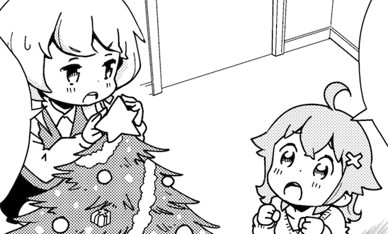 ファミ通コミッククリアさんにて連載中、あいくろ4コマ9話更新されました。クリスマス! https://t.co/wSLfcHcBAh 