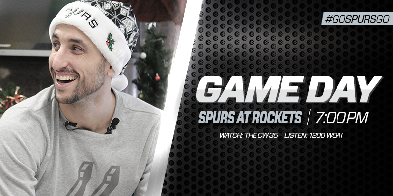 spurs's tweet photo. It's Christmas AND Game Day!!! https://t.co/5EJD876cSJ