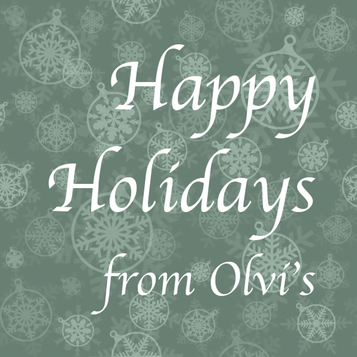 OLVISLACE's tweet photo. Wishing you a happy &amp; safe holiday!
#HappyHolidays https://t.co/KvF0tEfDpj