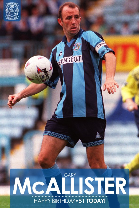 Happy Birthday to former player and manager Gary McAllister, who\s 51 today! (200 games, 38 goals) 