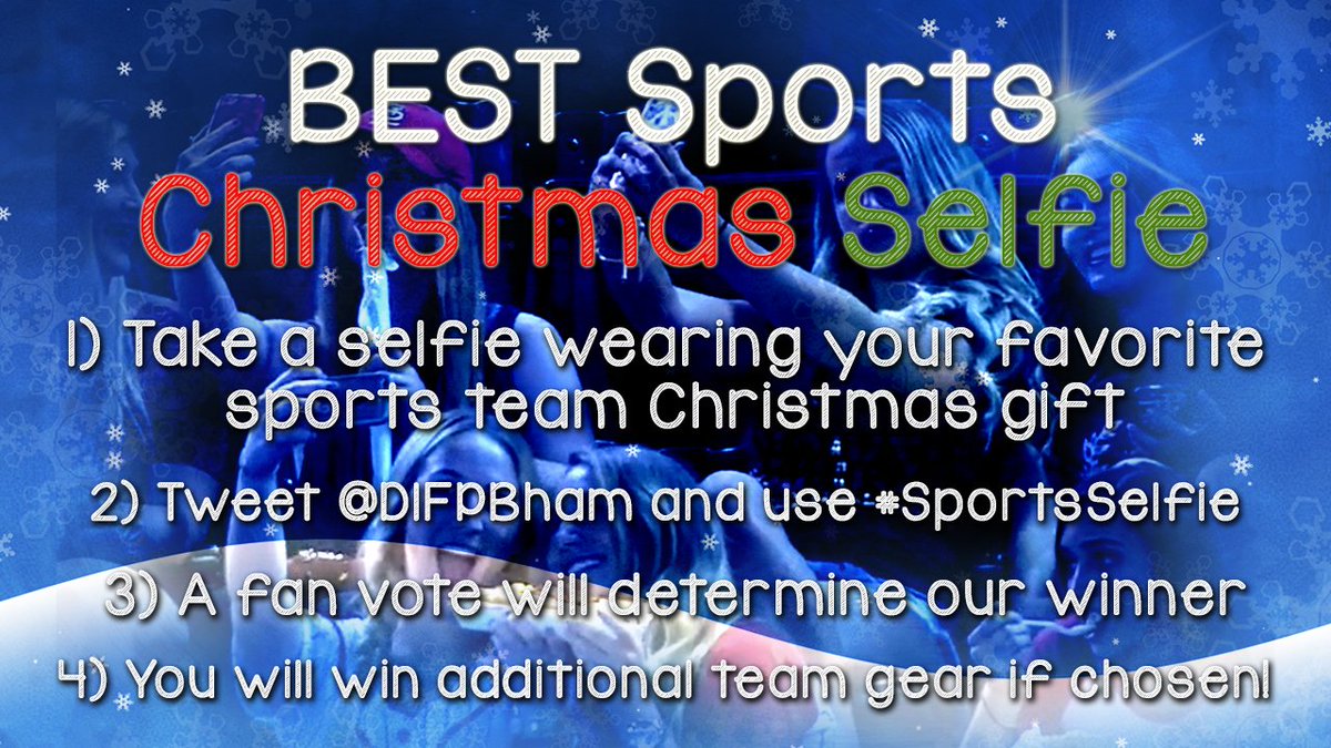 DIFPBham's tweet photo. #MerryChristmas don't forget to tweet us those #SportsSelfie pics with your favorite gift today! @SportsCenter https://t.co/8Clez78TY6
