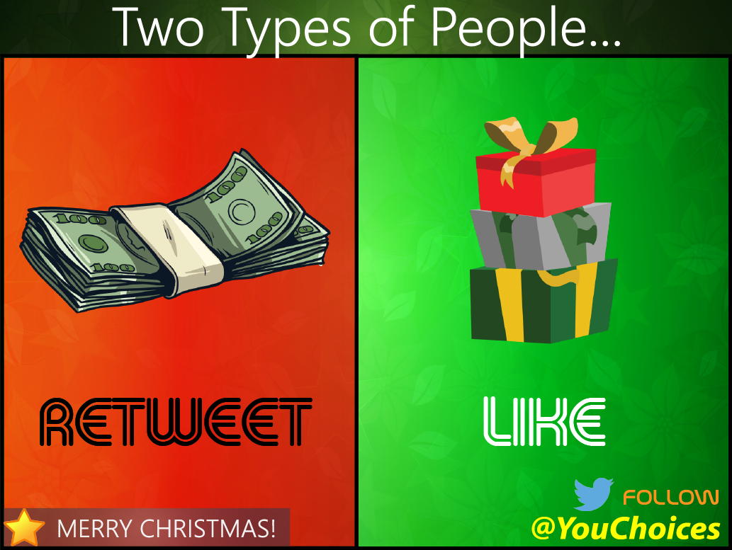 YouChoices's tweet photo. Two types of people... https://t.co/XkCsmGkDdb