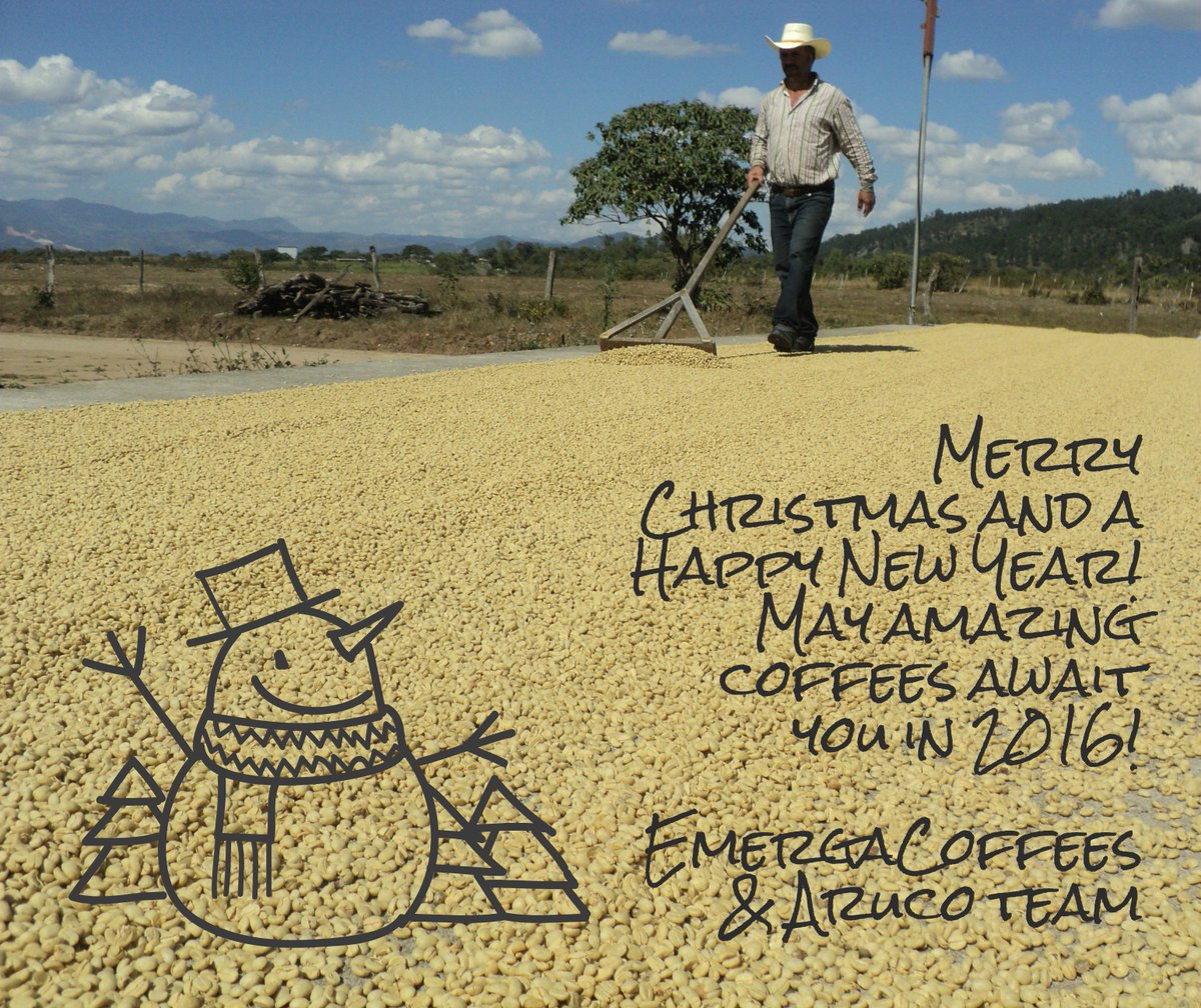 EmergaCoffees's tweet photo. Best wishes for 2016 from the Emerga Coffees and Aruco team!  #happycoffeehappychristmastoyou https://t.co/McmpuANld8