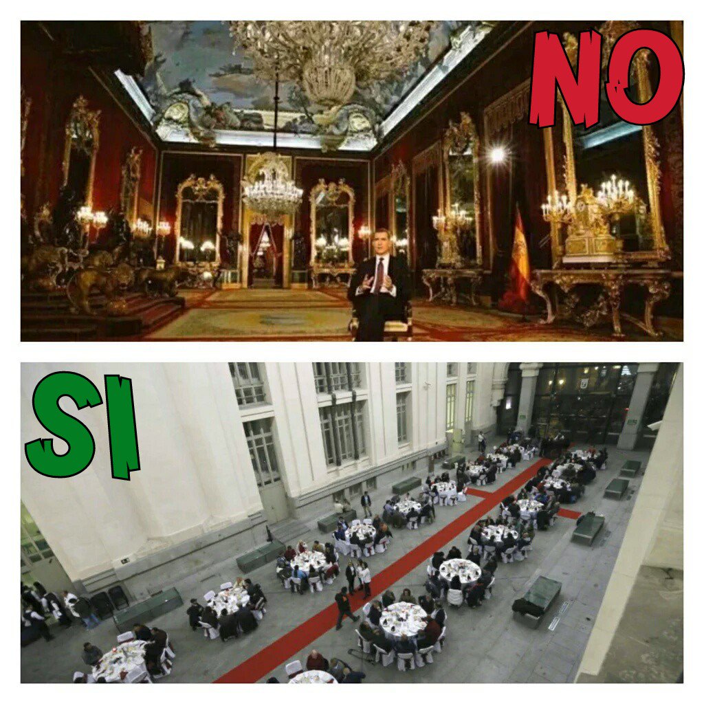 Estas son las diferencias entre Izquierda y Derecha, entre humanidad y opulencia ¿Con cuál te quedas? #AdiosFelipeVI