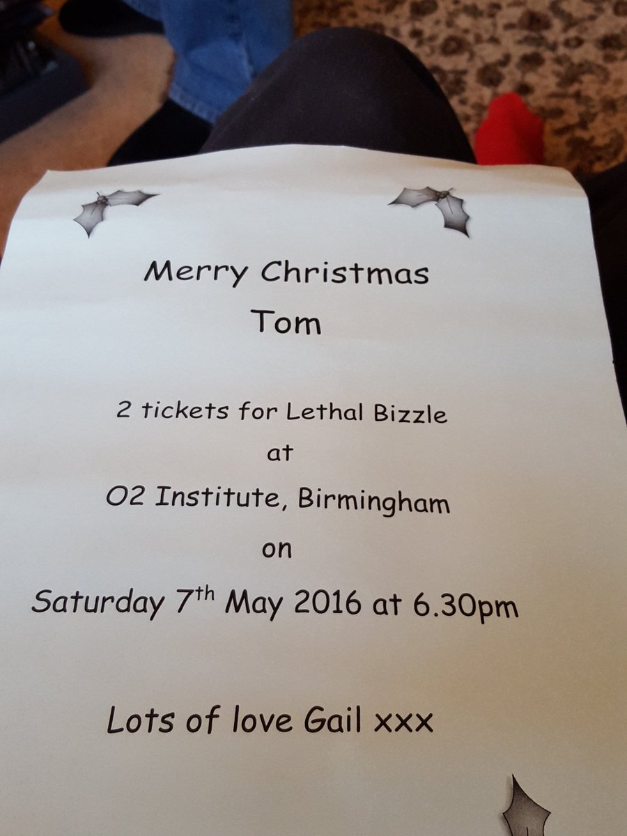 TommLawry's tweet photo. @LethalBizzle Booom! See you in May
#denchmas #denchtour #22tour https://t.co/D1t9sIK7UV