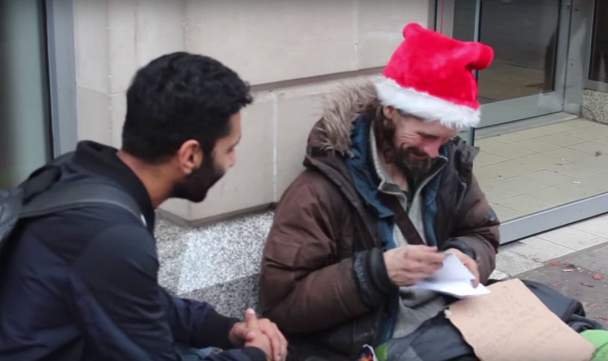 indy100's tweet photo. This Muslim man is giving presents to the homeless this Christmas https://t.co/4ADOGj595H https://t.co/QLPxHZITOe