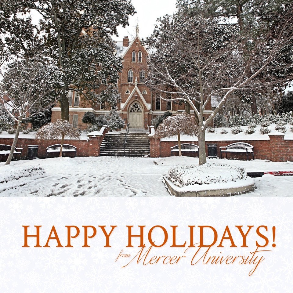 MercerYou's tweet image. Mercer University wishes you a Merry Christmas and a Happy New Year!