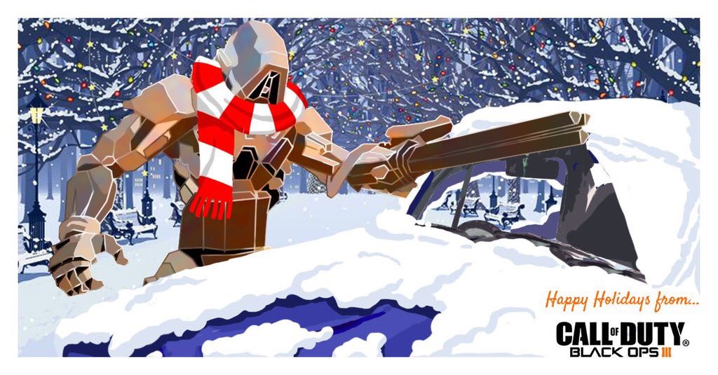 codintel8880's tweet photo. ICYMI: "Reaper's Scythe is for clearing objectives, not windshields. Happy holidays!" #BlackOps3 #BO3XMas https://t.co/aILDgzzuyy