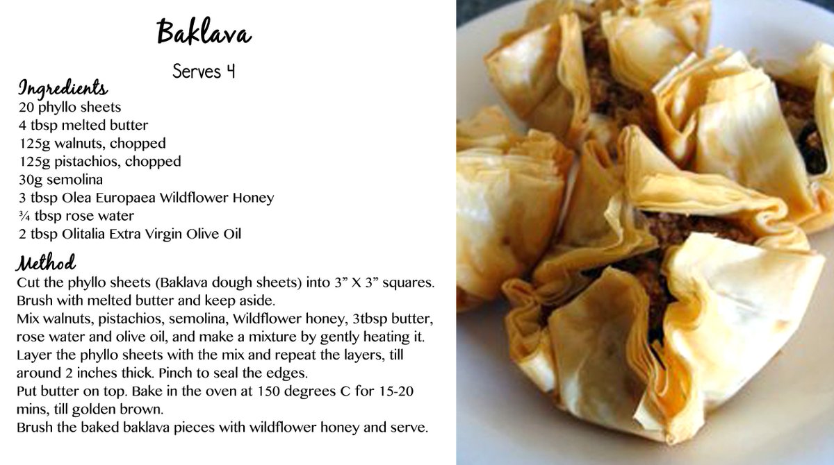 OliveTreeIndia's tweet photo. #CulinaryWeek #letscook #recipeshare #recipeweek #baklava #olivetreetrading #foodporn https://t.co/2yHNKIk9h1