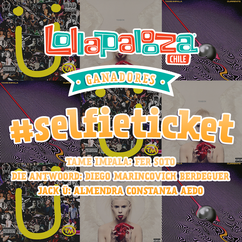 lollapaloozacl's tweet photo. ¡Seguimos premiando! Si participaste en #selfieticket, puedes ser uno de los ganadores. ¡Feliz Navidad! https://t.co/Ul4swdUzc5