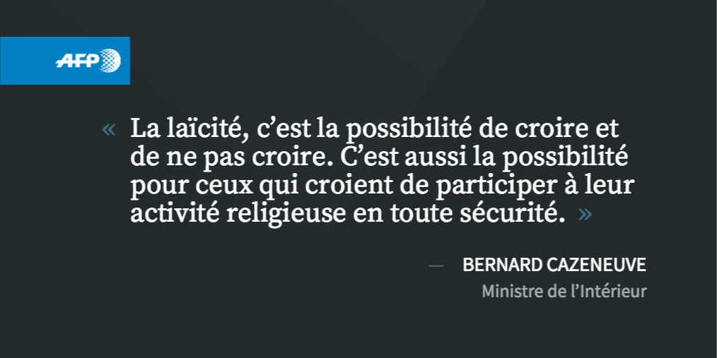 afpfr's tweet image. A la messe de Noël, Cazeneuve assure que la République «protégera ceux qui croient» u.afp.com/ZdwG #AFP