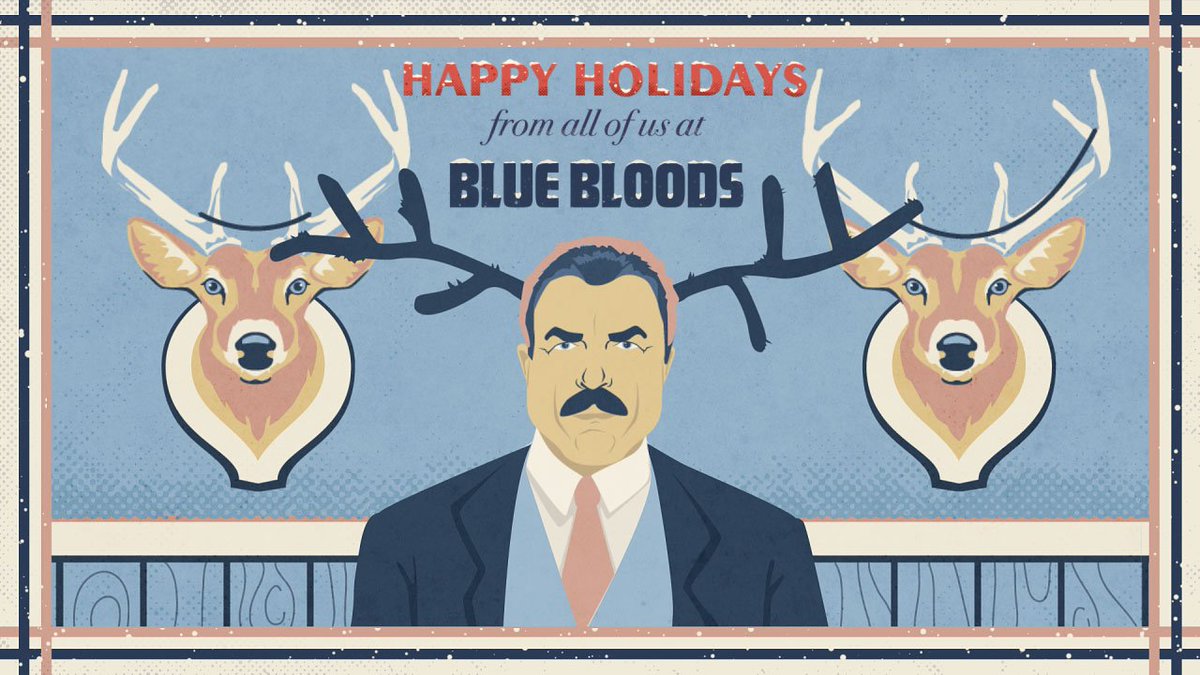 BlueBloods_CBS's tweet photo. Happy Holidays #BlueBloods Fans! https://t.co/JJ66JgyW70 https://t.co/eDhFBfxYNs