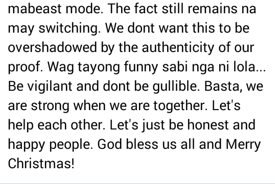 KMaikee_G's tweet photo. BABALA: Nag-aabang lng sila ng pagkakataon. Wag funny! 
#ALDUBMyBebeLoveSaPASKO 
NO to MMFFTicketSwapping https://t.co/MycGnH0mXh