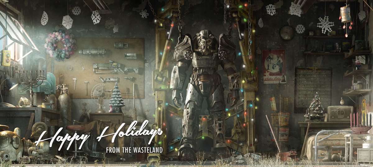 bethesda's tweet photo. Happy Holidays from our Settlement to yours! https://t.co/MSAvicIE0o