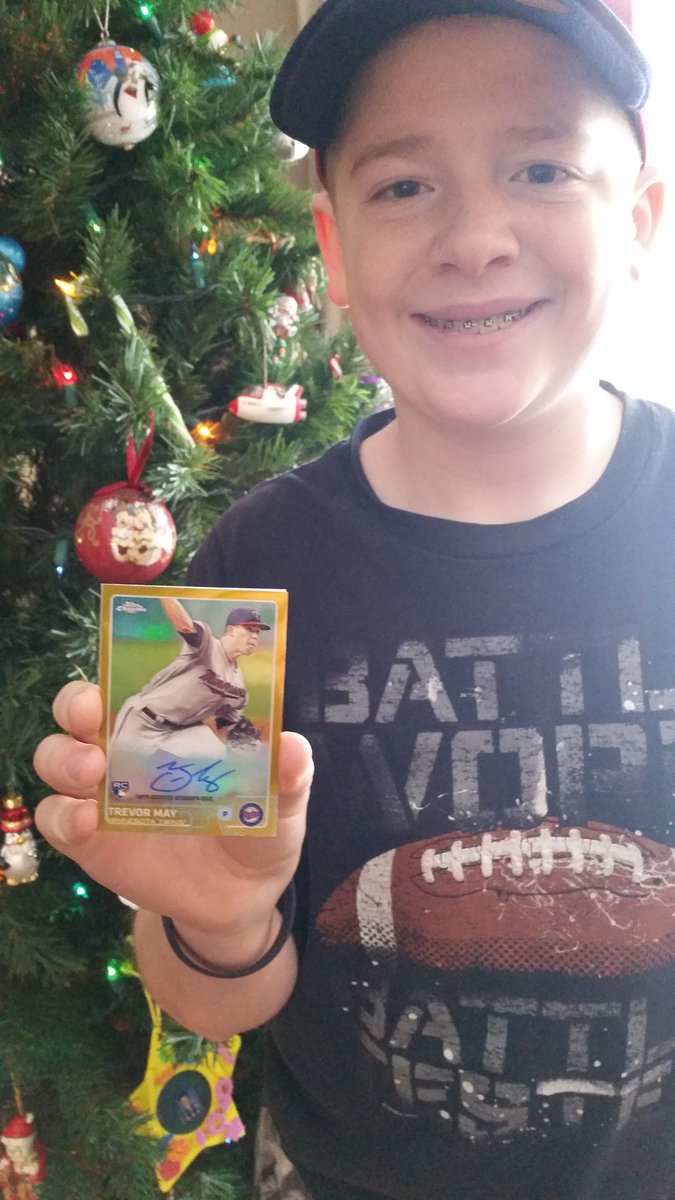 redneckmanaic's tweet photo. Nice score on xmas @trevmay65 auto card have a merry xmas. https://t.co/g51MLdLpuI