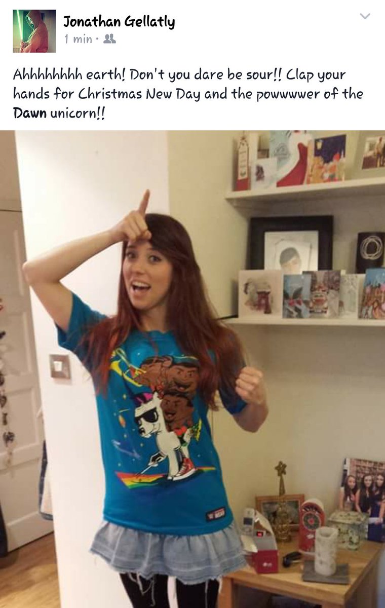 Stonecold_Jono's tweet photo. The power of the unicorn lives in @DawnUnicorn !! @TrueKofi @BigELangstonWWE @XavierWoodsPhD https://t.co/8Y1kvbNuDV
