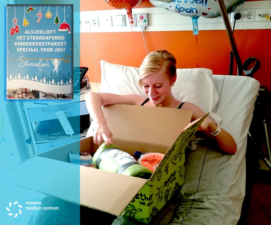 MMC's tweet photo. Bedankt @Sterrenfonds voor alle KinderKerstPakketten. Onze patiëntjes waren er super blij mee! https://t.co/ywnnaG0WkP