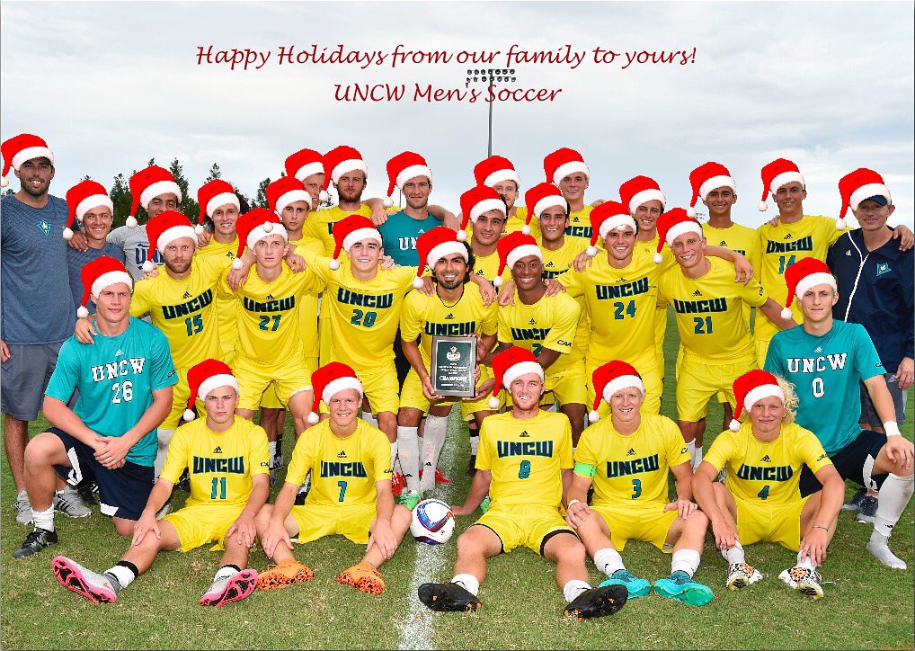 UNCWMenssoccer's tweet photo. Happy Holidays!!!! https://t.co/aoT9ixEf6v