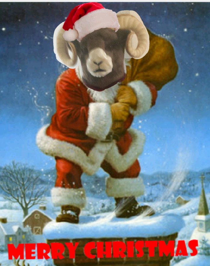 Merry Christmas to all you Rowdy Rams!!🎅🐏 #santarowdy