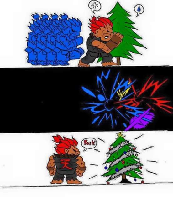 StreetFighter's tweet photo. Wishing you all a merry Christmas from team Street Fighter! @Yoshi_OnoChin @TheComboFiend @haunts @TheStreetWriter https://t.co/ego608eIph