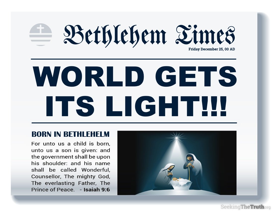 _SeekTheTruth's tweet photo. EXTRA!!! EXTRA!!! Read All About It! World Gets Its Light! #Jesus #JesusIsTheLight https://t.co/l5RDVjy9GI