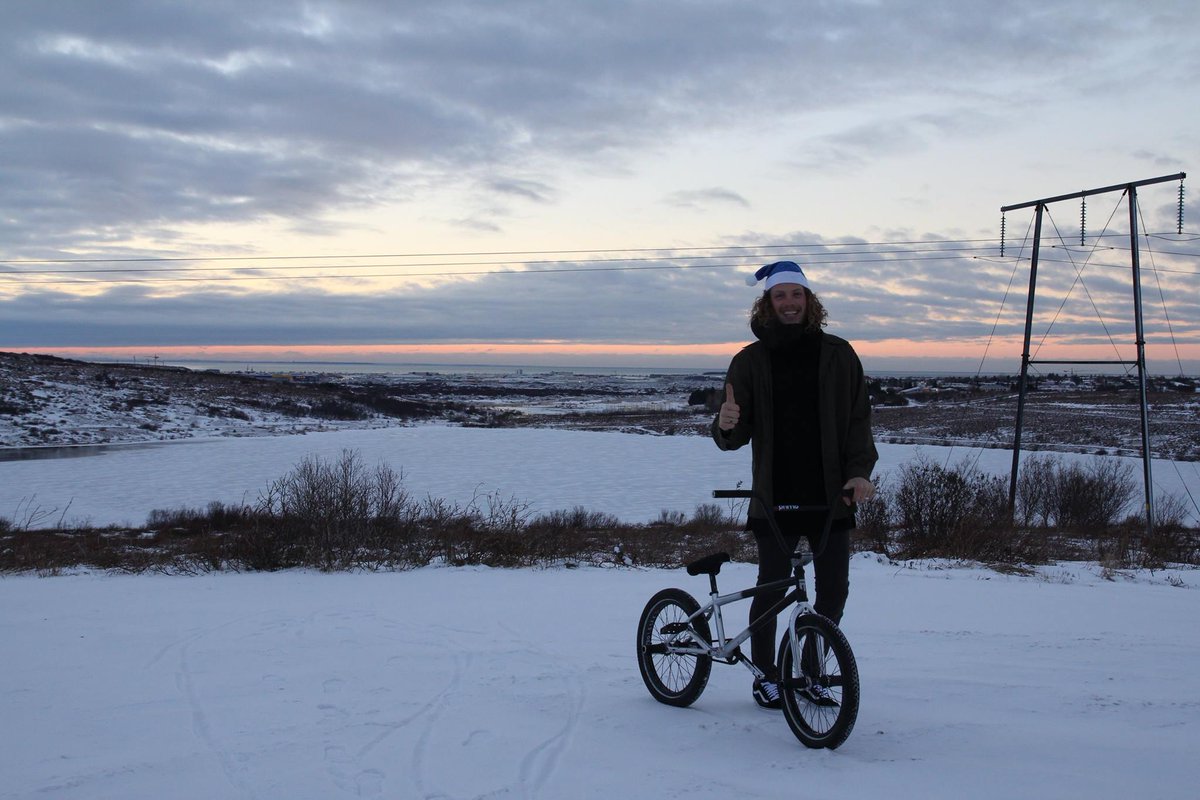 NoProofNoGlory's tweet photo. We wish you a very #MerryChristmas to our followers across the world! Here's @antonbmx in Iceland! #NoProofNoGlory https://t.co/Wzm2KKezn7