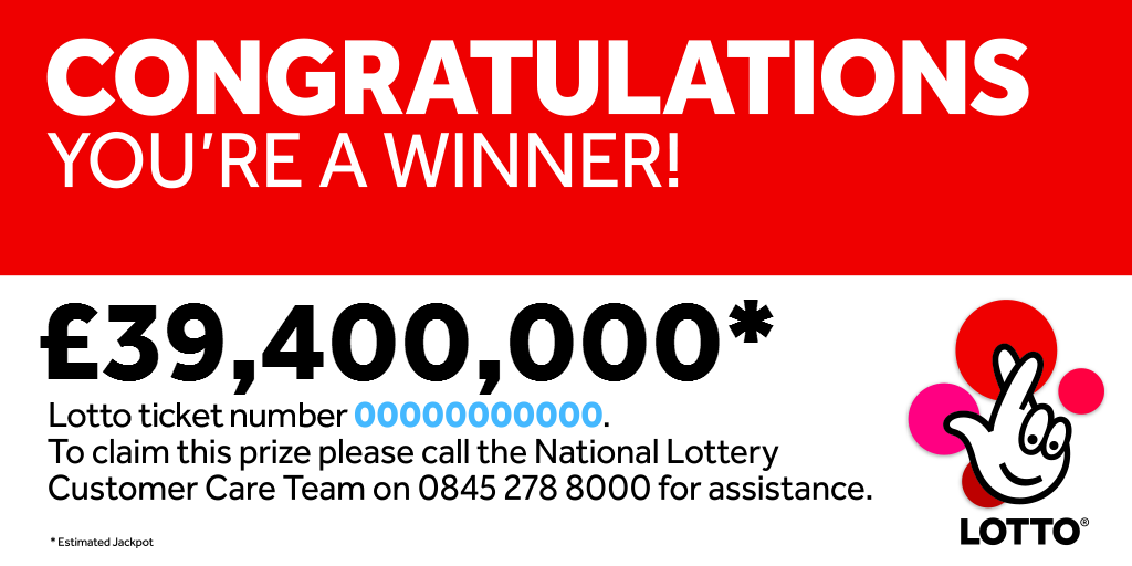 TNLUK's tweet photo. RT if you'd like to see this £39.4million Lotto notification land in your @TNLUK inbox tonight! #Lotto5Millionaires https://t.co/MjSZqmOy7f