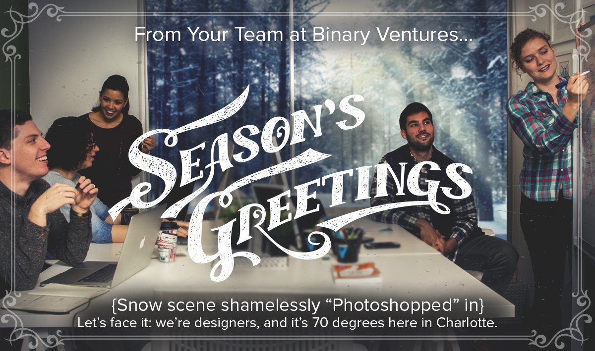 binary_ventures's tweet image. Wishing you a happy holiday!!! #CreateLaunchGrow #seasonsgreetings #binaryventures #startuplife #welovestartups