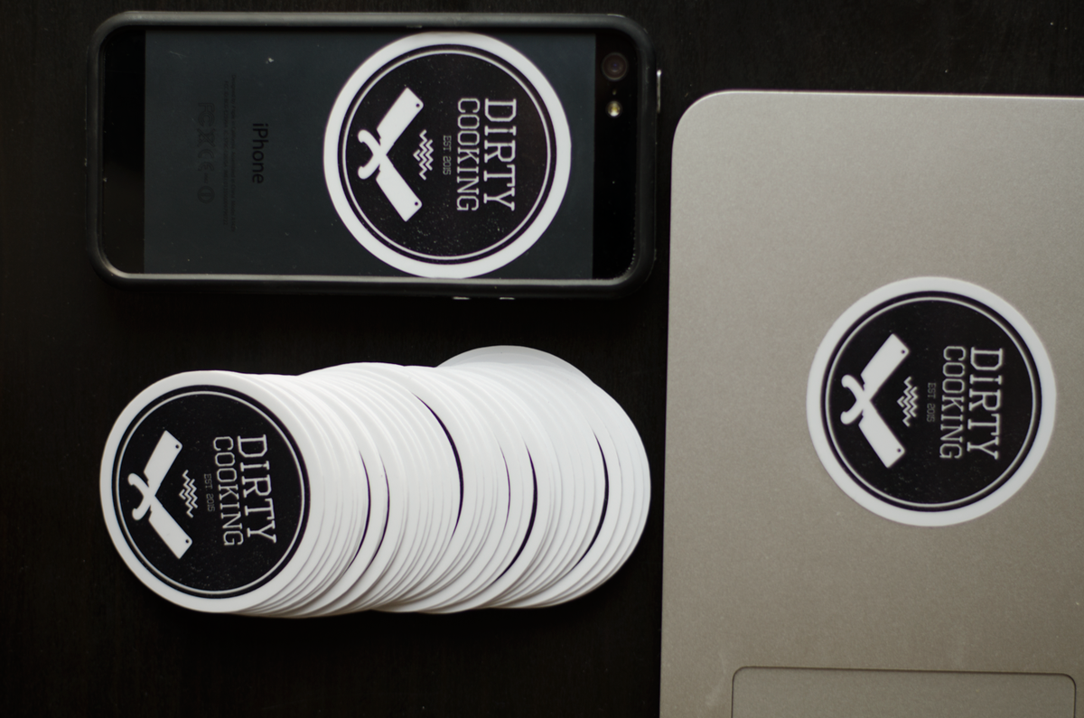 DirtyCooking's tweet photo. Our new stickers are looking fresshhh! https://t.co/ZgQVqSMJdC