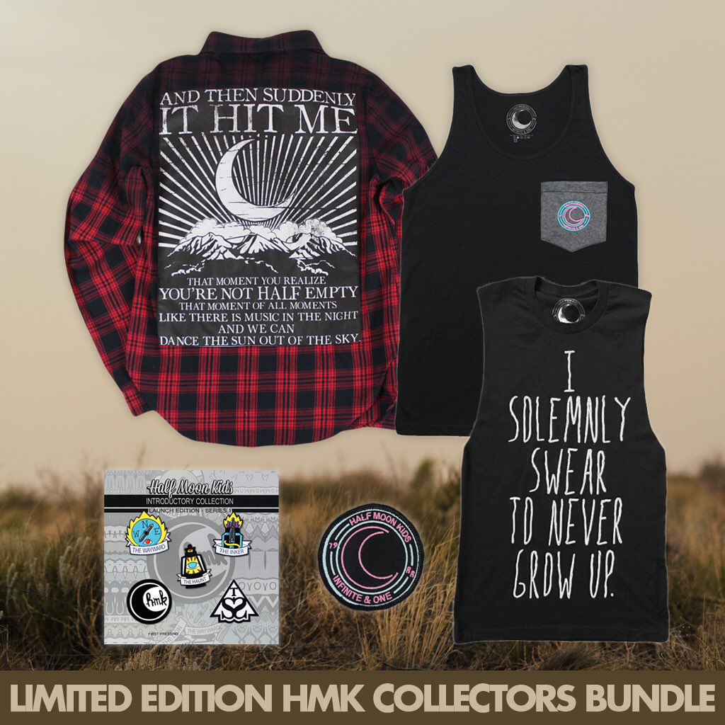 halfmoonkids's tweet photo. Who's grabbing a limited edition HMK Collectors Bundle from our store today? https://t.co/GK72Z2isKi https://t.co/t5V7KppdyV