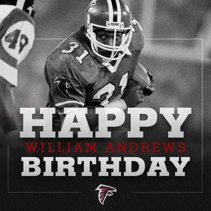 Happy birthday to Falcons Ring of Honor running back William Andrews! 