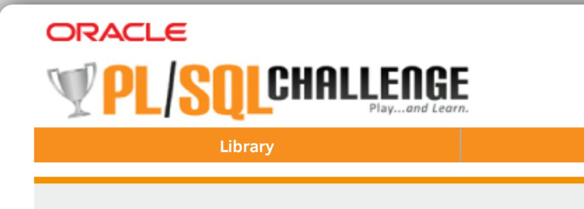 Isibar_Andy's tweet image. Amigos #OracleDevelopers , unansen al reto y diviertansen aprendiendo. @oramexico - plsqlchallenge.oracle.com