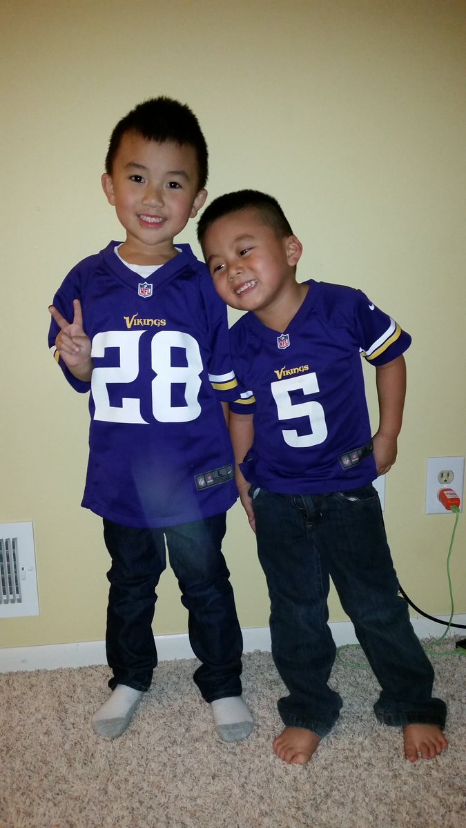 Vikings_Fan89's tweet photo. @Vikings @Crest My son &amp; nephew on Christmas morning! 😀🎄#MerryChristmas #PurpleFriday #CrestSweeps #NYGvsMIN #SKOL https://t.co/zMRMaUogyW