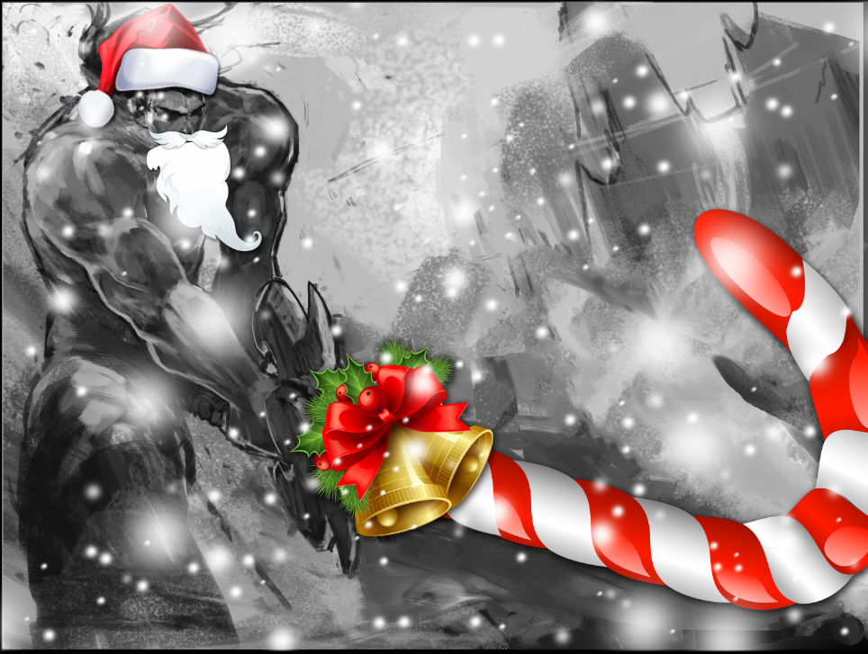 ClashforDawn's tweet photo. Happy holiday! Santa is here! https://t.co/dQJMOyJROW