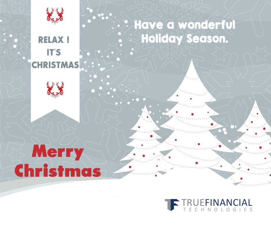 TrueFinancial's tweet image. True Financial Technologies wishes everyone a #Joyous #Christmas