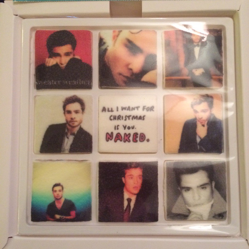 romiabenfield's tweet photo. Maia knows me so well and got me the best Christmas present EVER: @EdWestwick on marshmallows 😍😜🎄 https://t.co/QUwVw5z6yK