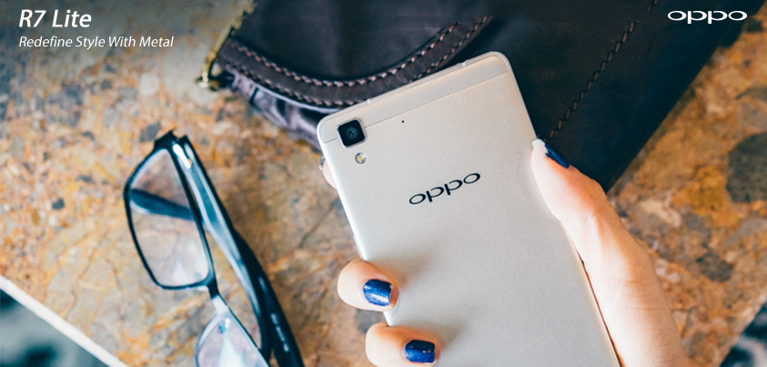 OPPOIndia's tweet photo. For those who speak the language of style, #R7Lite is a must have accessory!
#RedefineStyleWithMetal https://t.co/scsWltoYqk